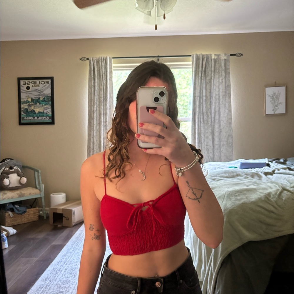 Lola Red Camisole Top